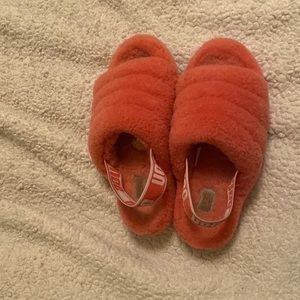 They only been worn 3 times they are a size 5.5 to 6 and they are pink .